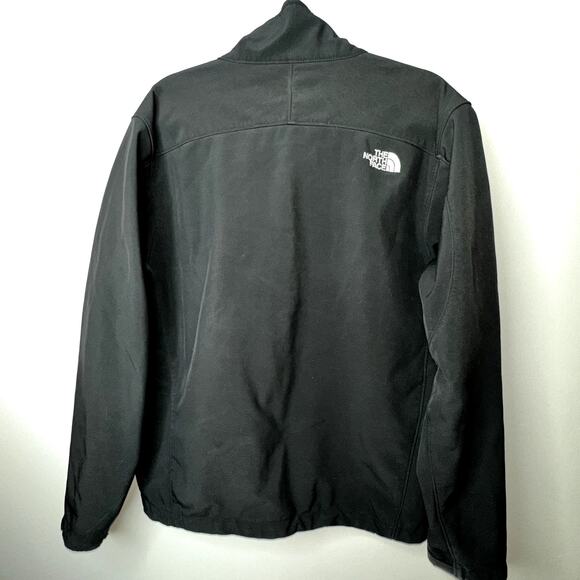 The North Face Mens Size Lg Black Softshell Full Zip Jacket Wind Water Resistant - Picture 4 of 9